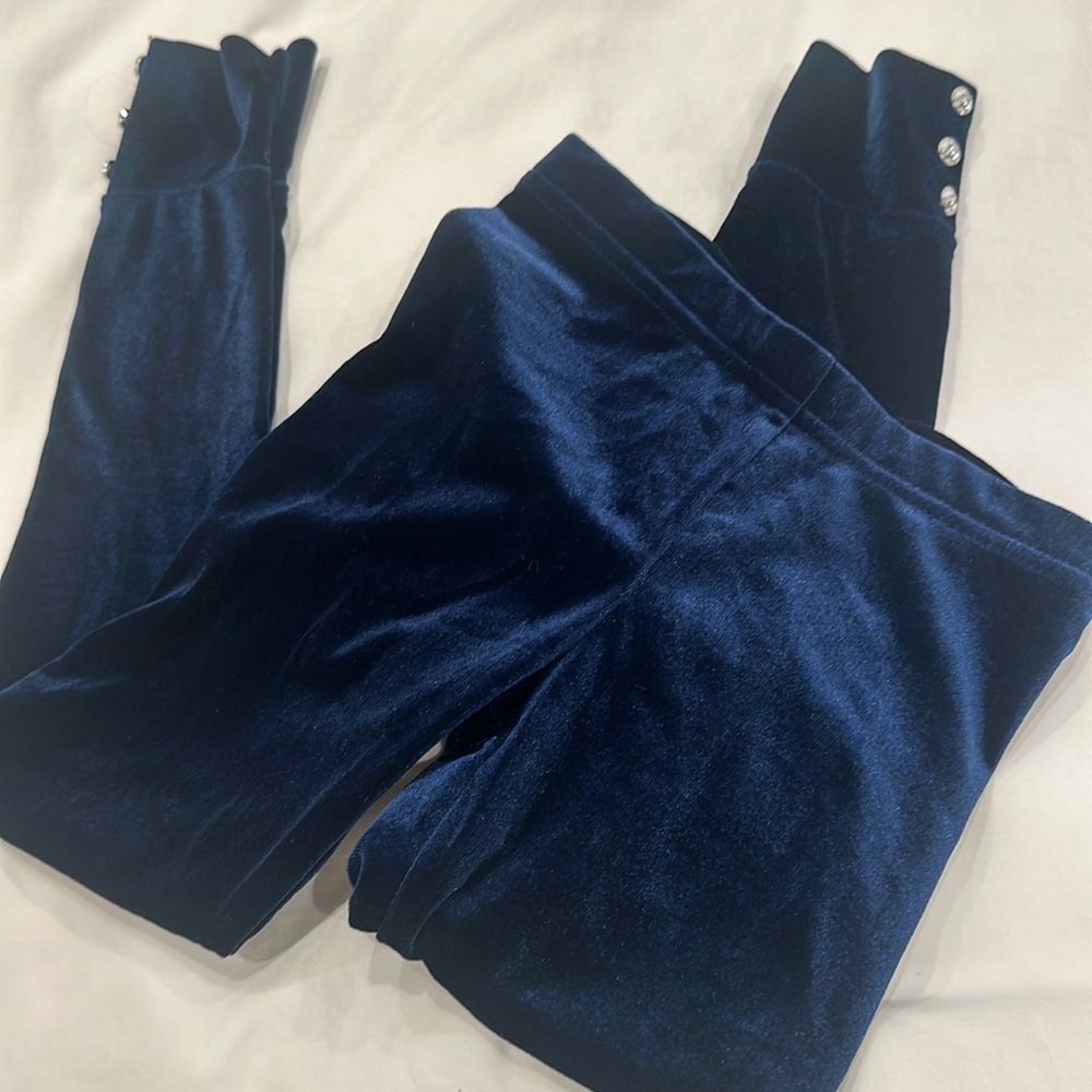 Like new blue velvet pants